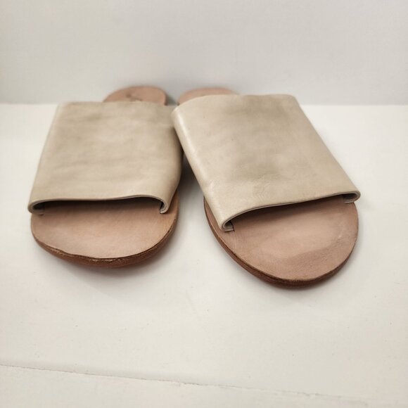 Free People Womens Sandals Size 38 Leather Beige Made In India - Picture 6 of 10